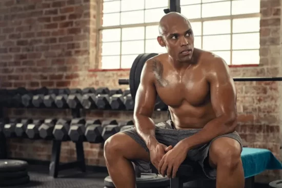sweating while workout